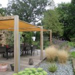 Aménagement de jardin carport palis ardoise architecte paysagiste 3D secteur Fougères, Lécousse, Javené, Maen Roch