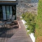 banquette bois terrasse jardin - Paysagiste à Vitré et Saint Lunaire